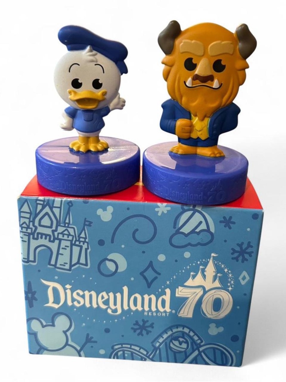 McDonald's 2025 Disneyland 70th Anniversary - Set of 2 (Donald Duck & The Beast)